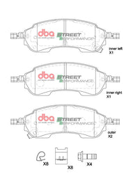 Pastiglie freni Street Performance - asse posteriore - Ford Ranger (4th Gen) 2023-2025 / Volkswagen Amarok (Mk2) 2022