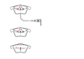 Pastiglie freni Street Series ceramico - asse anteriore - Audi S3 8P 2006-2012 / Audi TT quattro 8J 2006-2010 / Audi TTS quattro 8J 2008-2014 / Volkswagen Golf (Mk6) 2009-2013