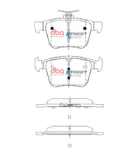 Carica l'immagine nel visualizzatore di Gallery, Pastiglie freni Street Series - asse posteriore - Audi S3 8V 2013-2020 / Audi TTS quattro 8S 2014-2015 / Cupra Ateca 2023 / Seat Leon (5F) 2017-2020 / Volkswagen Golf (Mk7) 2013-2019 (+2 modelli)