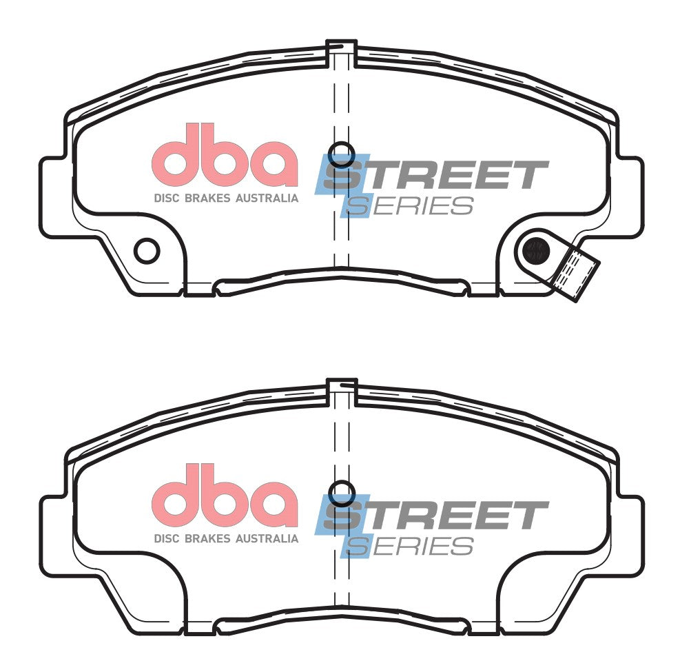 Pastiglie freni Street Series ceramico - asse anteriore - Mazda B2000 Pick-up 1985-1996 / Mazda B2200 Pick-up 1986-1996