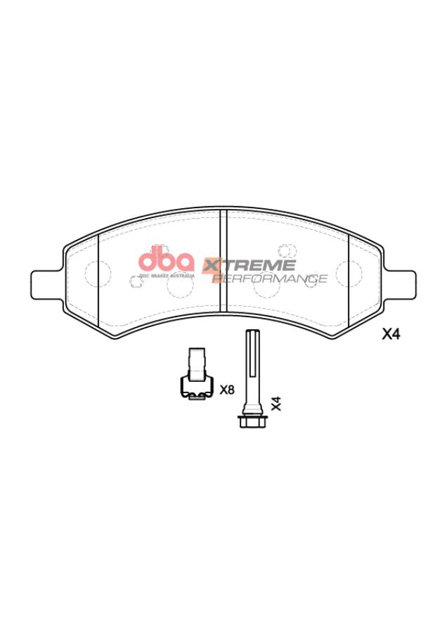 Pastiglie freni Xtreme Performance - asse anteriore - Dodge Ram Pick-Up (1500) (2WD) 2006-2011 / Dodge Ram Pick-Up (1500) (4WD) 2006-2011 / Dodge Ram Pick-Up 1500 2011-2019 (+1 modelli)