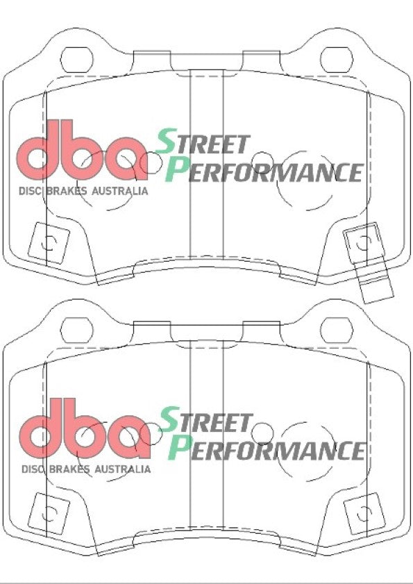 Pastiglie freni Street Performance - asse posteriore - Cadillac CTS-V 2004-2016 / Chevrolet Camaro (5th Gen) 2009-2015 / Chrysler 300C 2006-2011 / Dodge Challenger 2008-2015 (+10 modelli)
