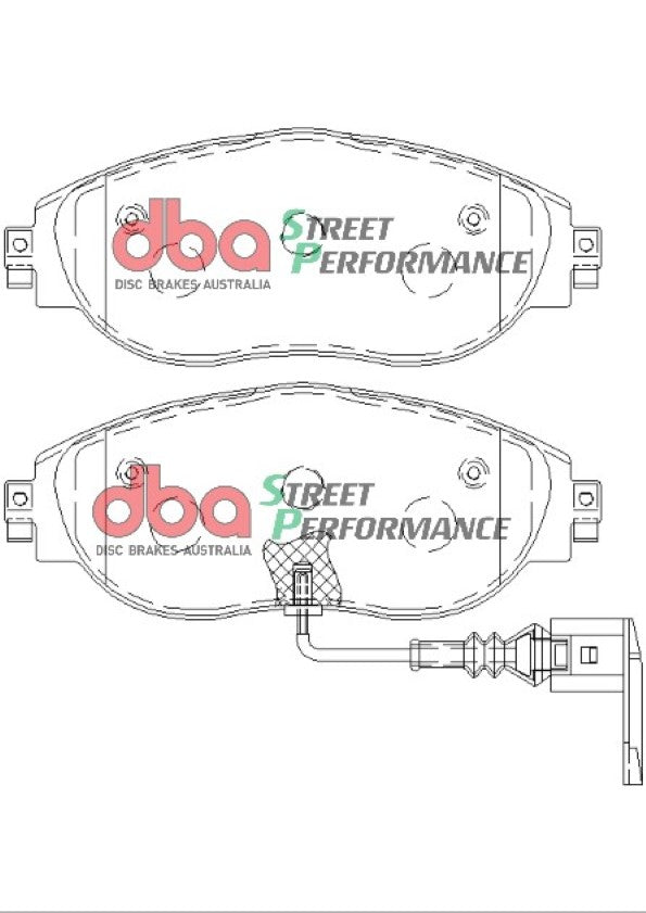 Pastiglie freni Street Performance - asse anteriore - Audi A3 8Y 2020 / Audi A3 quattro 8Y 2020-2023 / Audi Q3 quattro F3 2018 / Audi S3 8V 2013-2020 / Audi S3 8Y 2020 / Audi TT 8S 2014 (+28 modelli)