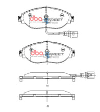 Carica l'immagine nel visualizzatore di Gallery, Pastiglie freni Street Series - asse anteriore - Audi A3 8Y 2020 / Audi A3 quattro 8Y 2020-2023 / Audi Q3 quattro F3 2018 / Audi S3 8V 2013-2020 / Audi S3 8Y 2020 / Audi TT 8S 2014 (+28 modelli)