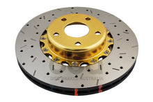 Carica l'immagine nel visualizzatore di Gallery, Disco freno 5000 Series forato incrociato e scanalato a 2 pezzi campana oro - Subaru BRZ 2012-2022 / Subaru Forester 2003-2018 / Subaru Forester SG5 2002-2008 / Subaru Impreza 1998-2012 / Subaru Impreza GB270 2007-2008 (+11 modelli)