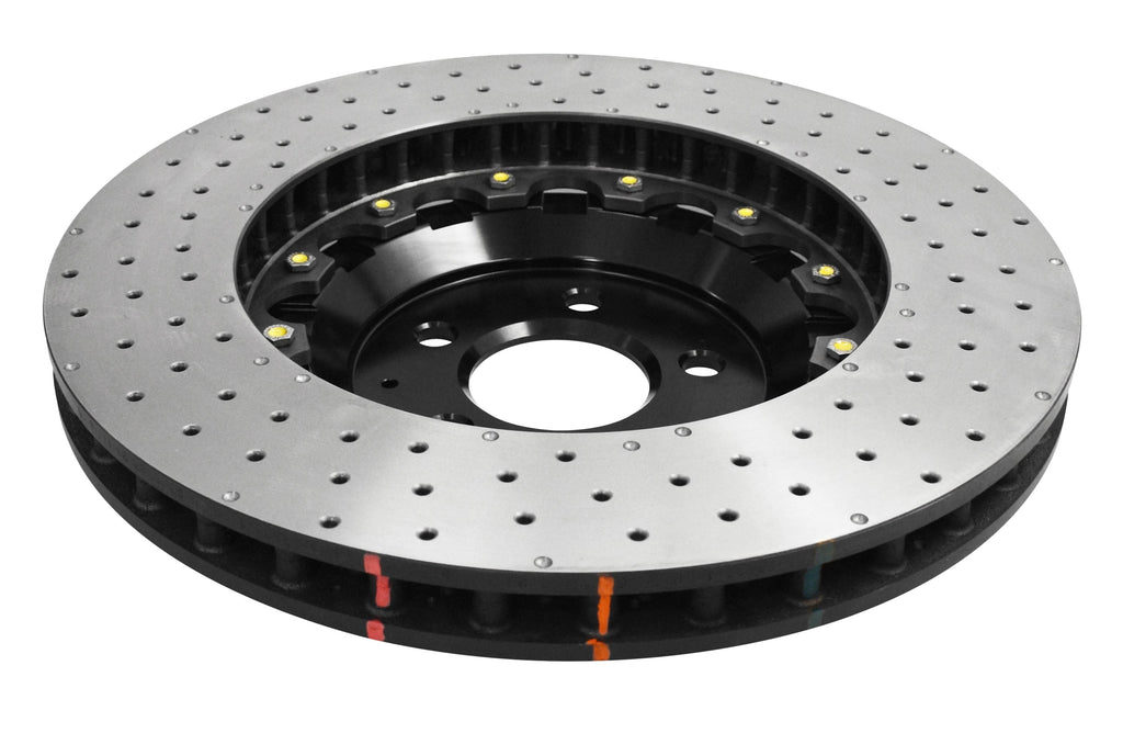 Disco freno 5000 Series forato incrociato e a fossette campana nera - Ø 380 mm - spessore 31,6 mm - Ford Mustang (6th Generation) 2015-2024