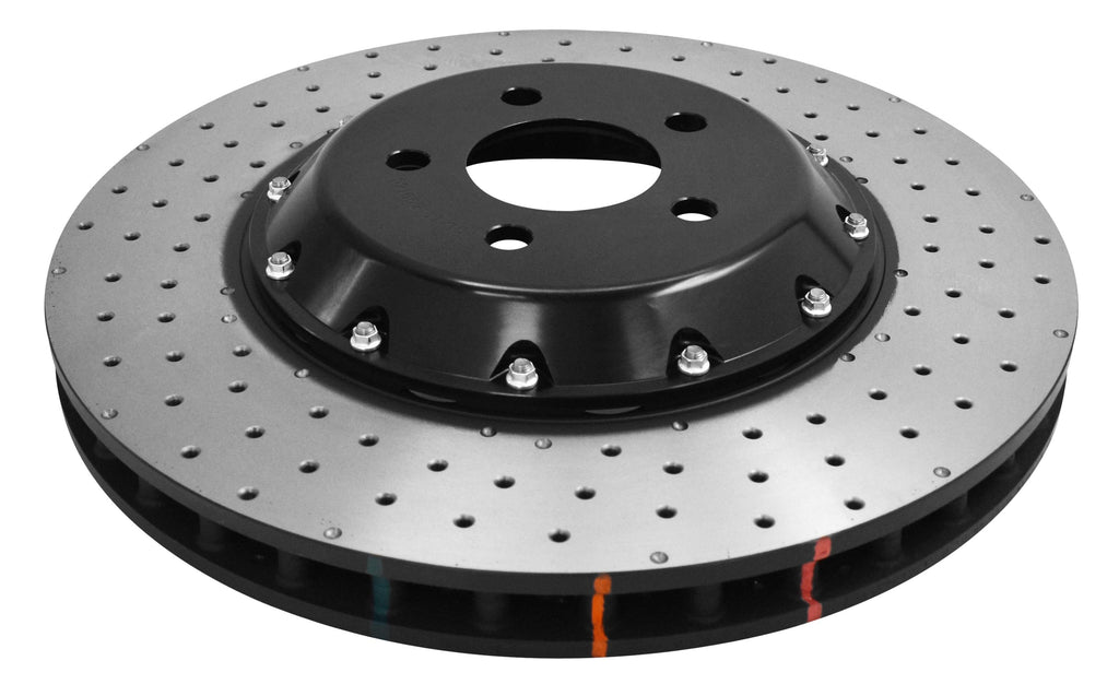 Disco freno 5000 Series forato incrociato e a fossette campana nera - Ø 380 mm - spessore 31,6 mm - Ford Mustang (6th Generation) 2015-2024