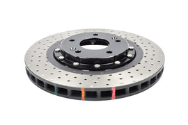 Disco freno 5000 Series forato incrociato e a fossette campana nera - Hyundai i-20 N 2021