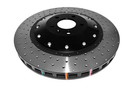 Disco freno 5000 Series forato incrociato e a fossette campana nera - Audi S6 C6 2006-2011