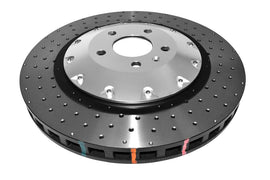 Disco freno 5000 Series forato incrociato e a fossette campana argento - Audi S6 C6 2006-2011