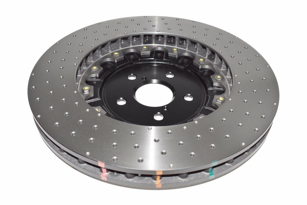 Disco freno 5000 Series forato incrociato e a fossette campana nera - Lexus GS-F 2016-2019 / Lexus RC-F 2015-2021