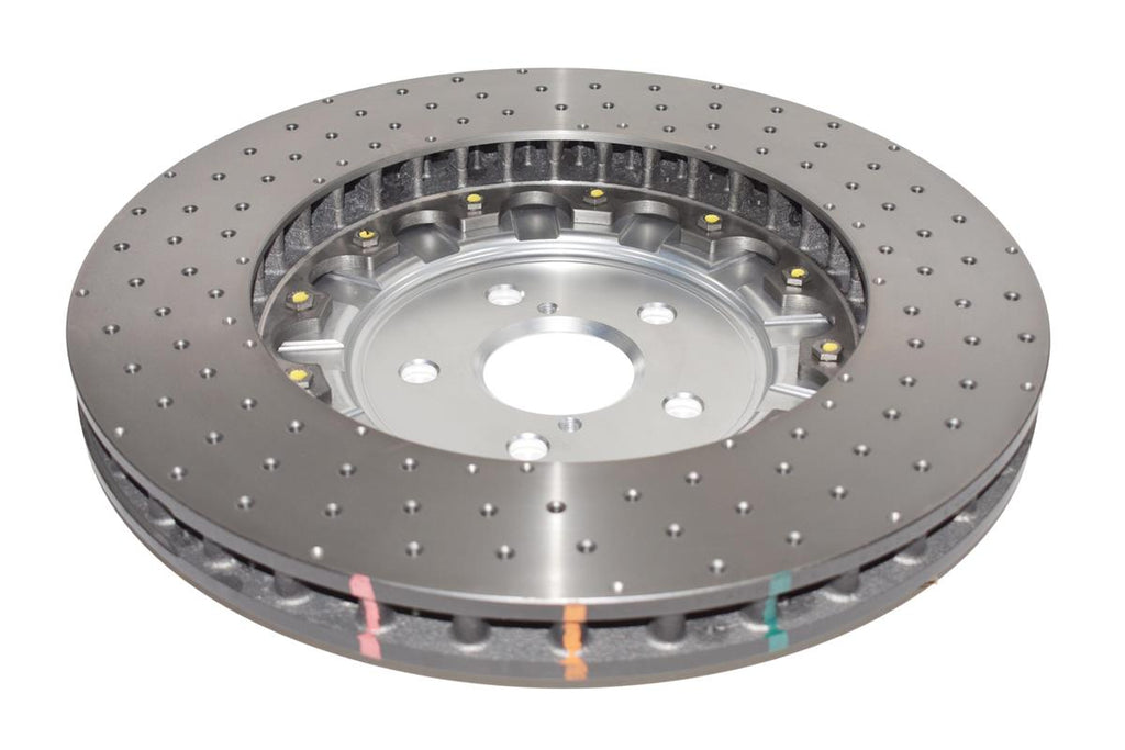 Disco freno 5000 Series forato incrociato e a fossette campana argento - Lexus GS-F 2016-2019 / Lexus RC-F 2015-2021