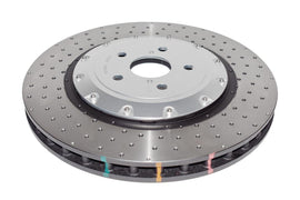 Disco freno 5000 Series forato incrociato e a fossette campana argento - Lexus GS-F 2016-2019 / Lexus RC-F 2015-2021