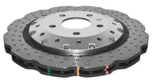 Carica l'immagine nel visualizzatore di Gallery, Disco freno 5000 Series forato incrociato e a fossette campana argento - Ø 330 mm - spessore 22 mm - Audi RS4 B8 2012-2016 - DBA52835WSLVXD