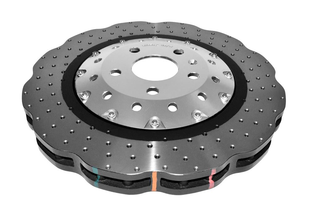 Disco freno 5000 Series forato incrociato e a fossette campana argento - Audi RSQ3 8U 2013-2018