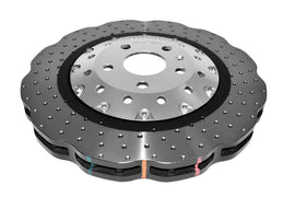 Disco freno 5000 Series forato incrociato e a fossette campana argento - Audi RSQ3 8U 2013-2018