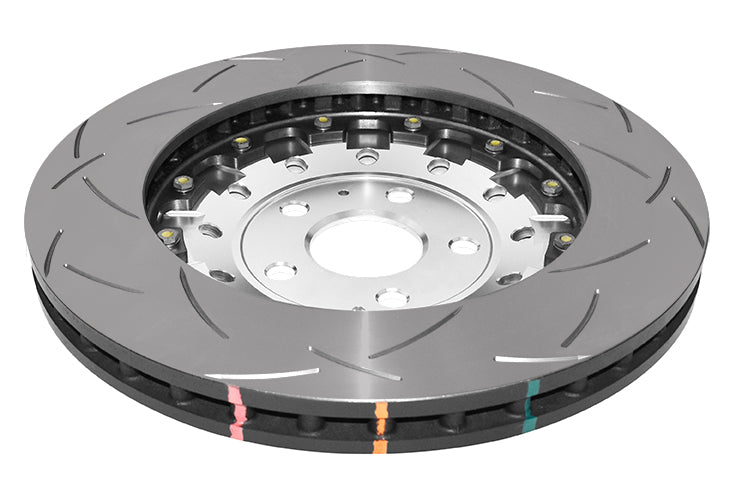 Disco freno 5000 Series T3 scanalato campana argento - Audi TTRS Plus quattro 8J 2012-2014 / Audi TTRS quattro 8J 2009-2014 / Cupra Ateca 2018 / Cupra Formentor 2020-2024 / Cupra Leon 2020-2024 (+1 modelli)
