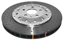 Disco freno 5000 Series forato incrociato e a fossette campana argento - Audi TTRS Plus quattro 8J 2012-2014 / Audi TTRS quattro 8J 2009-2014 / Cupra Ateca 2018 / Cupra Formentor 2020-2024 / Cupra Leon 2020-2024 (+1 modelli)