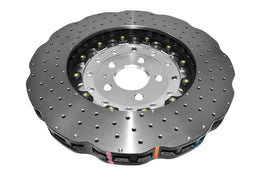 Disco freno 5000 Series forato incrociato e a fossette campana argento - Ø 390 mm - spessore 36 mm - Audi RS6 C7 2013-2015 / Audi RS7 4G8 2013-2016 - DBA53002WSLVXD
