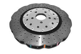 Disco freno 5000 Series forato incrociato e a fossette campana argento - Ø 390 mm - spessore 36 mm - Audi RS6 C7 2013-2015 / Audi RS7 4G8 2013-2016 - DBA53002WSLVXD