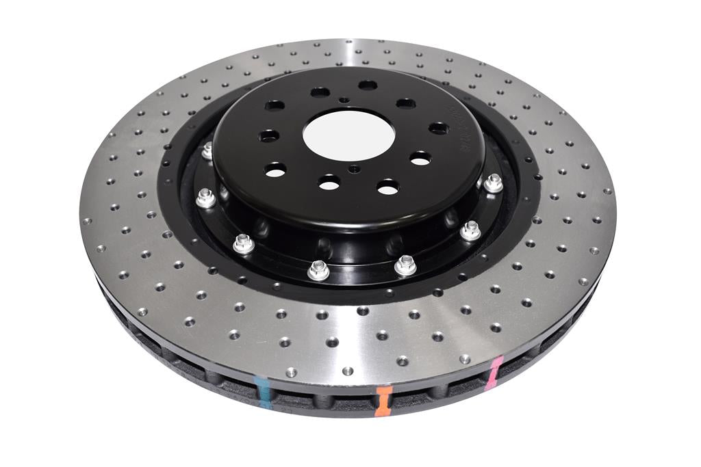 Disco freno 5000 Series forato incrociato e a fossette campana nera - Subaru WRX STi 2017-2021