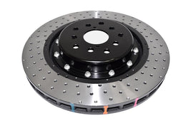 Disco freno 5000 Series forato incrociato e a fossette campana nera - Subaru WRX STi 2017-2021