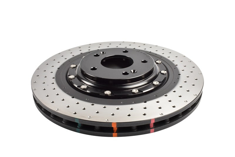 Disco freno 5000 Series forato incrociato e a fossette campana nera - Hyundai Kona N 2021 / Hyundai i-30 N PD 2021