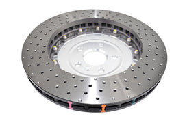 Disco freno 5000 Series forato incrociato e a fossette campana argento - Audi TTRS quattro 8S 2016