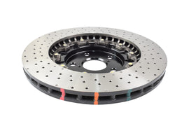 Disco freno 5000 Series forato incrociato e a fossette campana nera - Toyota Corolla GR 2023 / Toyota Yaris GR 2020