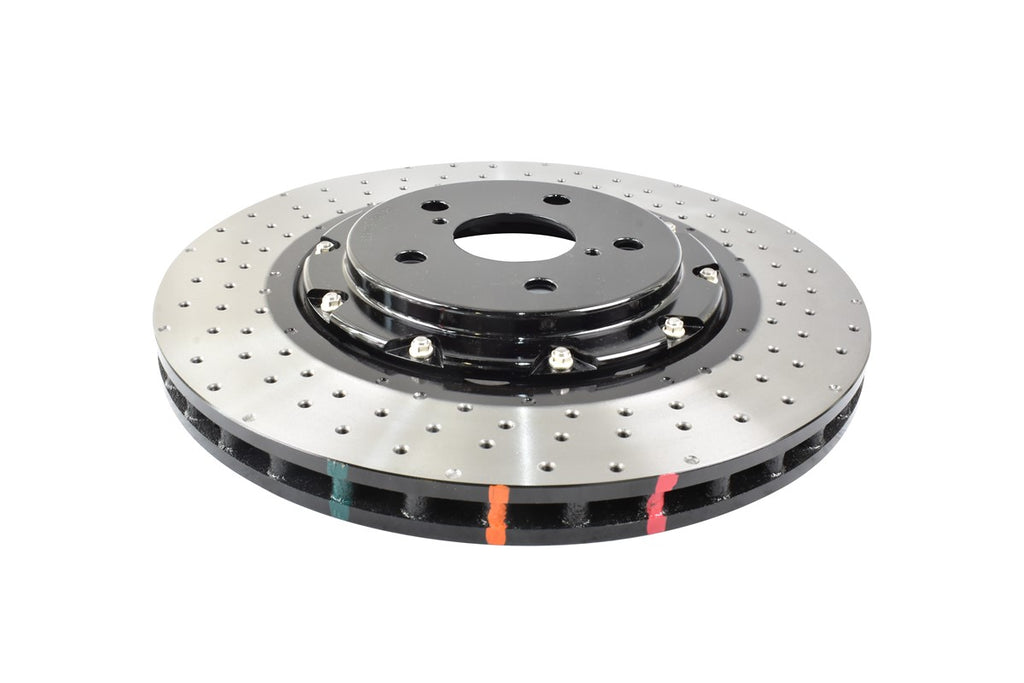 Disco freno 5000 Series forato incrociato e a fossette campana nera - Toyota Corolla GR 2023 / Toyota Yaris GR 2020
