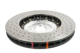 Disco freno 5000 Series forato incrociato e a fossette campana argento - Audi RS3 8Y 2021-2025 / Audi RSQ3 F3 2019 / Cupra Formentor 2022 / Cupra Terramar 2025