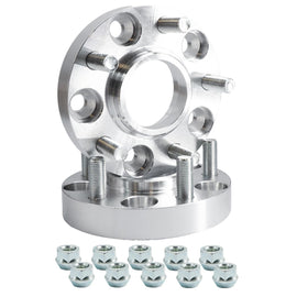 Distanziali ruota in alluminio 25mm 5x120 con bulloneria mozzo 42.5