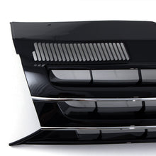 Griglia Paraurti Anteriore Nera Lucida con Supporto Stemma Bordo Cromato VW Transporter T5.1 09-15 - foto 8
