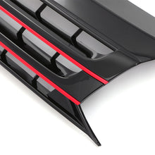 Griglia Paraurti Anteriore Nera Lucida con Supporto Stemma Bordo Rosso VW Transporter T5.1 09-15 - foto 6