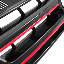 Griglia Paraurti Anteriore Nera Lucida con Supporto Stemma Bordo Rosso VW Transporter T5.1 09-15 - foto 8