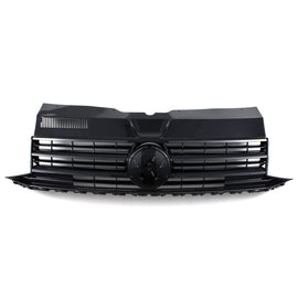 Griglia Paraurti Anteriore Nera Lucida con Supporto Stemma VW Transporter T6 Furgone 16-19