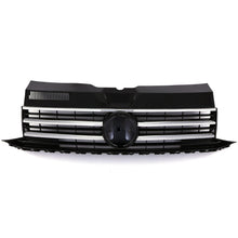 Griglia Paraurti Anteriore Nera Lucida con Supporto Stemma Bordo Cromato VW Transporter T6 16-19