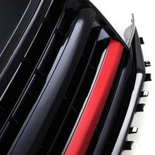 Griglia Paraurti Anteriore Nera Lucida con Supporto Stemma Bordo Rosso VW Transporter T6 16-19 - foto 4