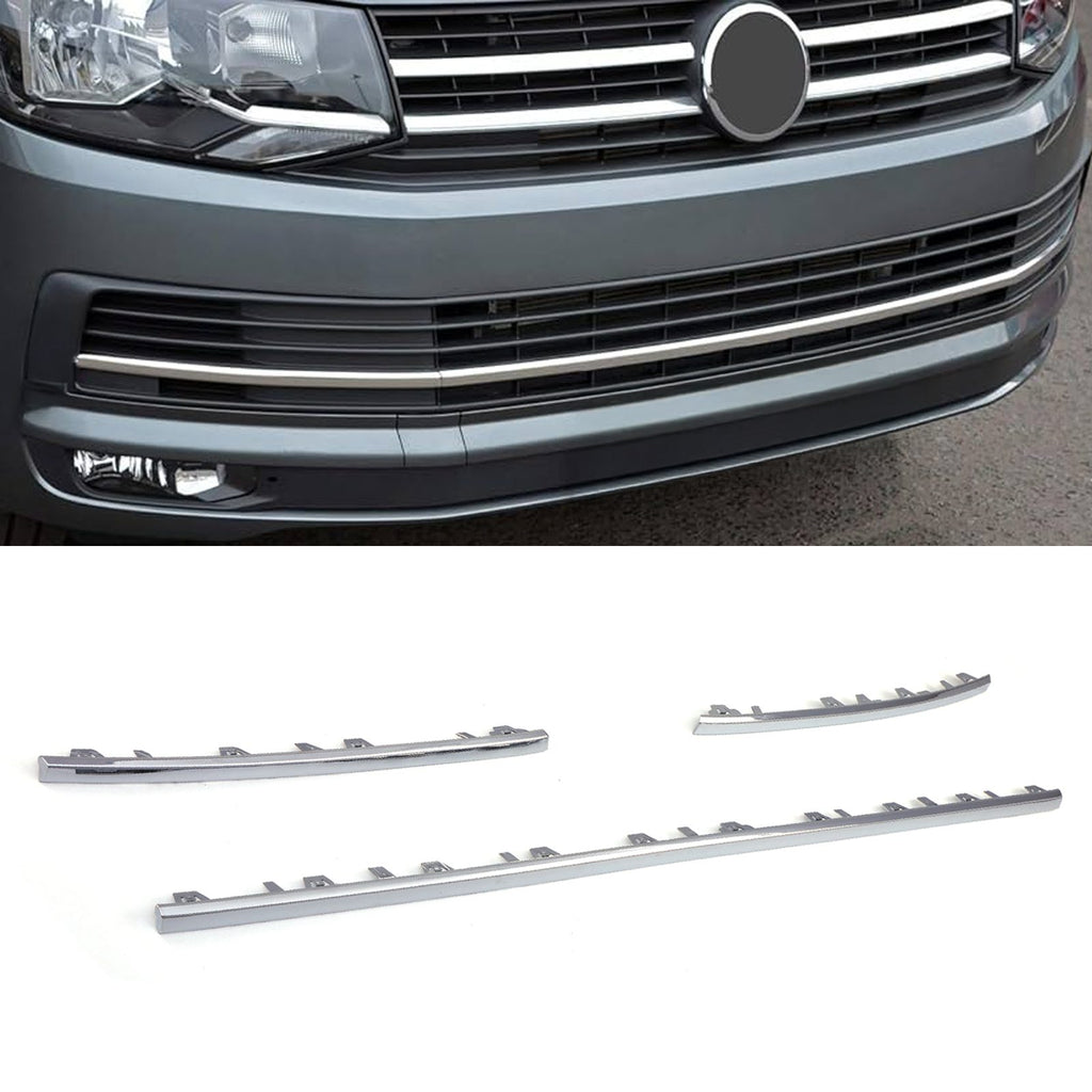Griglia Anteriore Cromata 3 Pezzi Volkswagen Transporter T6 16-19