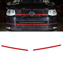 Listelli Calandra Superiore Corti Rossa VW Transporter T6.1 19-24