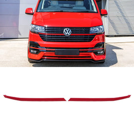 Listelli Calandra Superiore Lunghi Rossa VW Transporter T6.1 19-24