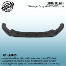 Lip Splitter Anteriore Inferiore Nero Lucido VW Caddy MK4 15-20 - foto 3