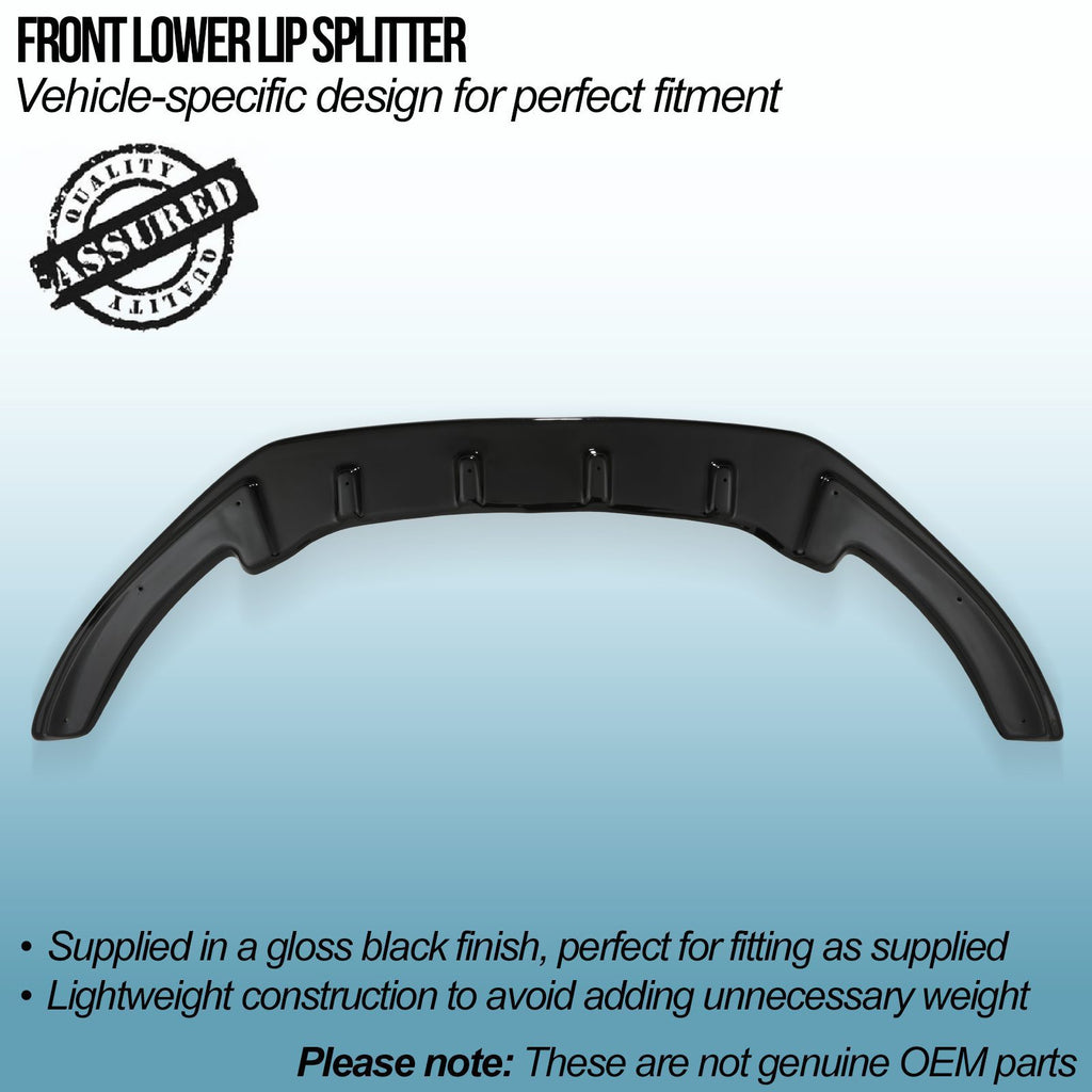Lip Splitter Anteriore Inferiore Nero Lucido VW Caddy MK4 15-20 - foto 2