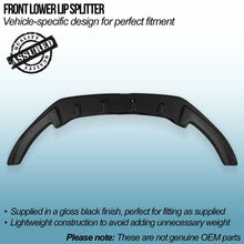 Lip Splitter Anteriore Inferiore Nero Lucido VW Caddy MK4 15-20 - foto 2