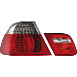 Fanali Posteriori LED SK-Import Rosso Trasparente BMW Serie 3 E46 Coupé 1999-2003