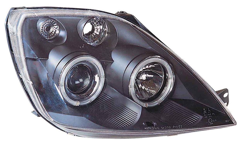 Fari Anteriori Angel Eyes SK-Import Neri Ford Fiesta Mk5 JH JD