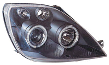 Carica l'immagine nel visualizzatore di Gallery, Fari Anteriori Angel Eyes SK-Import Neri Ford Fiesta Mk5 JH JD