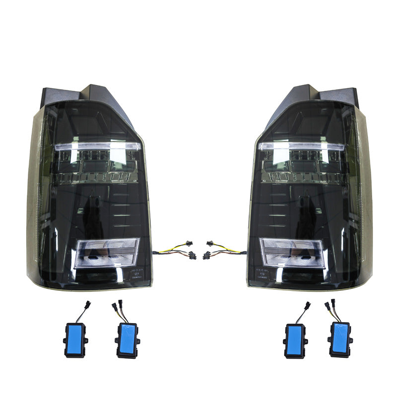Fanali Posteriori LED SK-Import Neri Volkswagen Transporter T6 (con Portellone)
