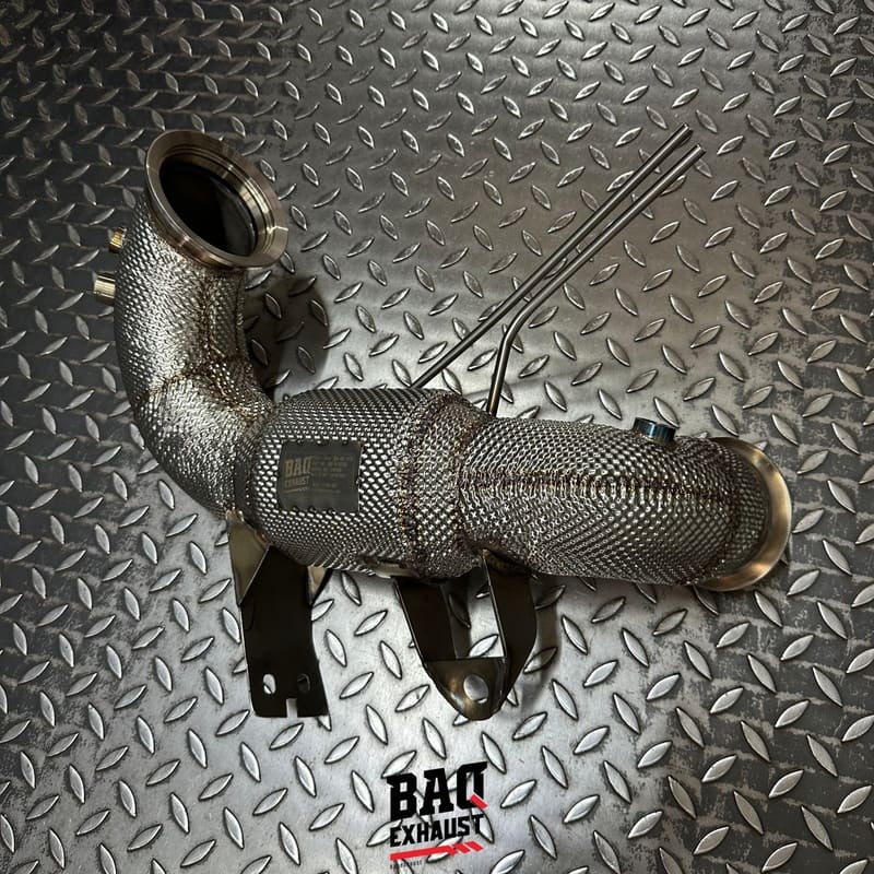 Downpipe BAQ Exhaust Mercedes-AMG A45 W177 / CLA45 C118 / GLA45 H247 2.0T M139 – foto 2