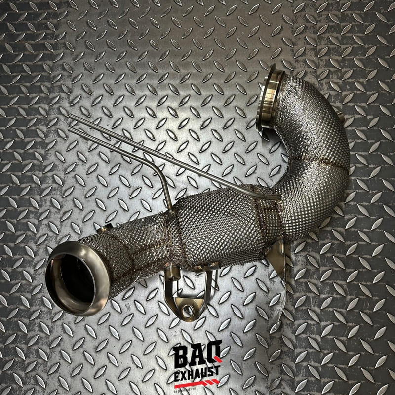 Downpipe BAQ Exhaust Mercedes-AMG A45 W177 / CLA45 C118 / GLA45 H247 2.0T M139 – foto 1